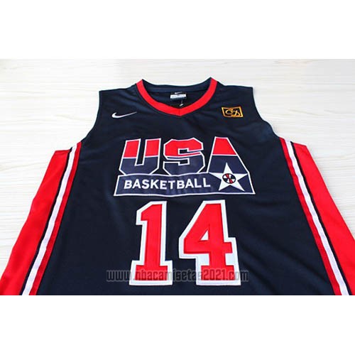 Camiseta USA 1992 Charles Barkley #14 Negro